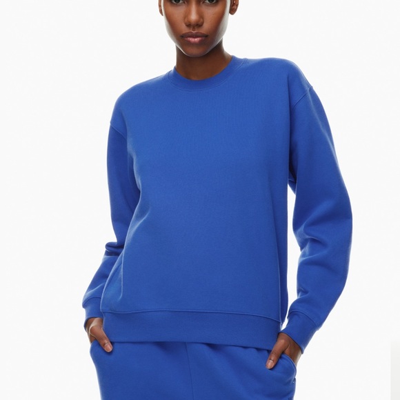 Yellow Aritzia cozy fleece perfect crewneck - Picture 2 of 3